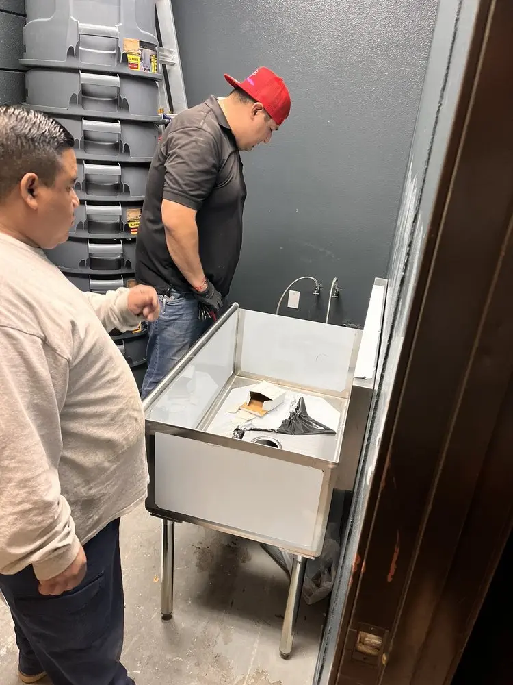 Commercial plumbing and sink installation in Donovans Corner